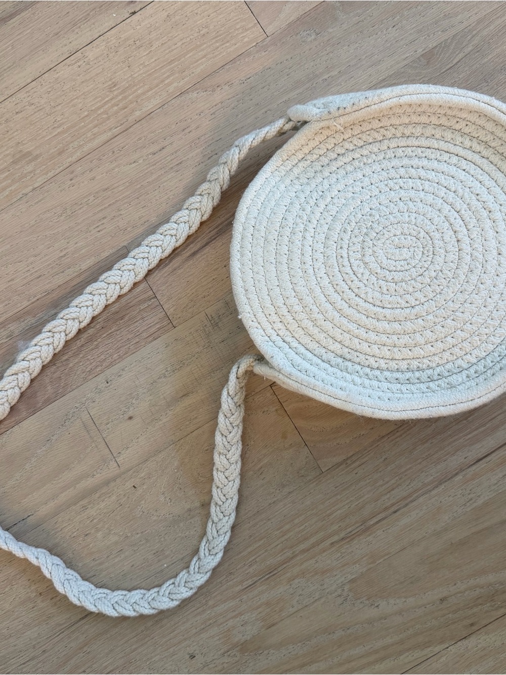 Urban Outfitters Cream Round Braided Crossbody Bag - Women Bags
